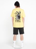 Z0ZR08751 Black Combo Unisex Outer Spaced Elastic Waist Shorts Volcom Outdoor - Image 4