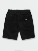 Z0ZR08751 Black Combo Unisex Outer Spaced Elastic Waist Shorts Volcom Outdoor - Image 8