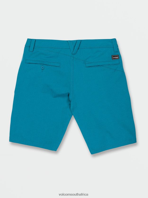 Z0ZR08752 Ocean Teal Unisex Slub Frickin Cross Shred Shorts Volcom Outdoor - Image 3
