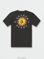 Z0ZR08753 Vintage Black Unisex Farm to Yarn Rayz Short Sleeve Tee Volcom Outdoor - Image 3