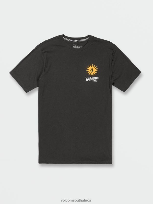 Z0ZR08753 Vintage Black Unisex Farm to Yarn Rayz Short Sleeve Tee Volcom Outdoor - Image 9