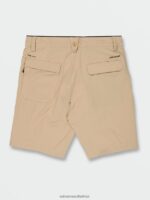 Z0ZR08754 Almond Unisex Veeco Transit Shorts Volcom Outdoor - Image 5