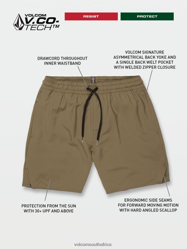 Z0ZR08756 Winter Moss Unisex Frickin Ascender Shorts Volcom Outdoor - Image 6