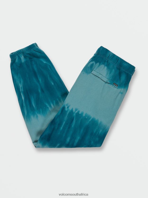 Z0ZR08758 Coastal Blue Unisex Iconic Stone Plus Elastic Waist Fleece Pants Volcom Outdoor - Image 2
