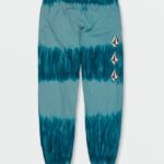 Z0ZR08758 Coastal Blue Unisex Iconic Stone Plus Elastic Waist Fleece Pants Volcom Outdoor