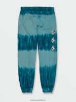 Z0ZR08758 Coastal Blue Unisex Iconic Stone Plus Elastic Waist Fleece Pants Volcom Outdoor