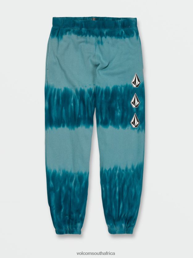 Z0ZR08758 Coastal Blue Unisex Iconic Stone Plus Elastic Waist Fleece Pants Volcom Outdoor - Image 1