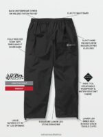 Z0ZR08760 Black Unisex Outer Spaced Gore-Tex Pants Volcom Outdoor - Image 8