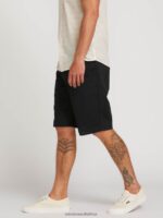 Z0ZR08761 Black Unisex Frickin Chino Shorts Volcom Outdoor - Image 5