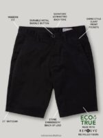 Z0ZR08761 Black Unisex Frickin Chino Shorts Volcom Outdoor - Image 8