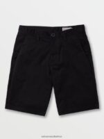 Z0ZR08761 Black Unisex Frickin Chino Shorts Volcom Outdoor - Image 10