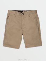 Z0ZR08763 Khaki Unisex Frickin Chino Shorts Volcom Outdoor