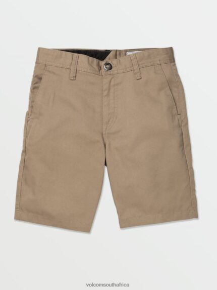 Z0ZR08763 Khaki Unisex Frickin Chino Shorts Volcom Outdoor