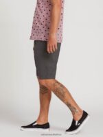 Z0ZR08765 Charcoal Heather Unisex Frickin Modern Stretch Shorts Volcom Outdoor - Image 15