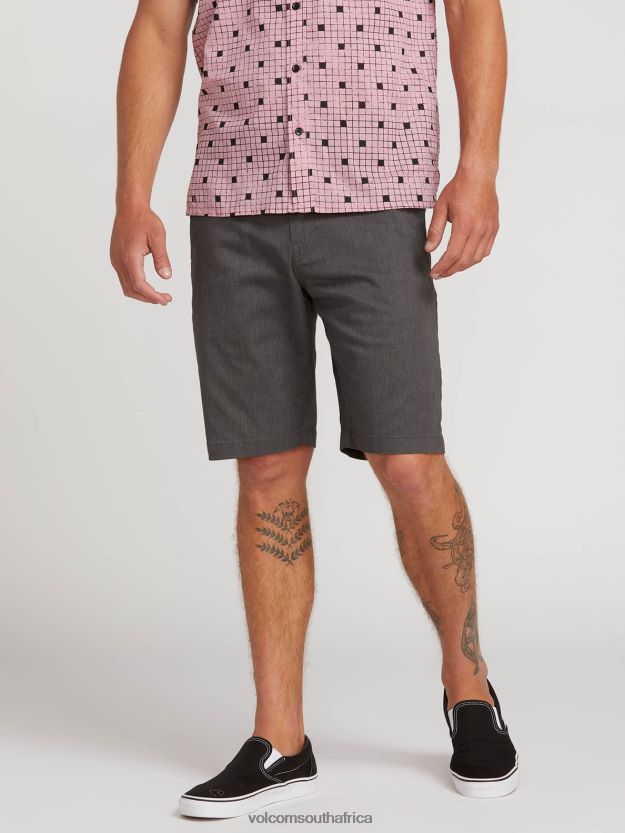 Z0ZR08765 Charcoal Heather Unisex Frickin Modern Stretch Shorts Volcom Outdoor - Image 3