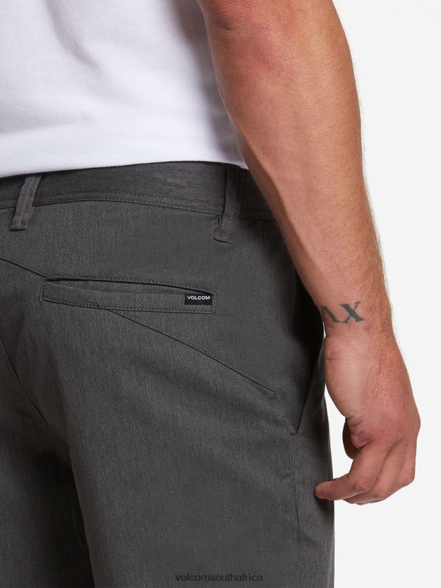 Z0ZR08765 Charcoal Heather Unisex Frickin Modern Stretch Shorts Volcom Outdoor - Image 5