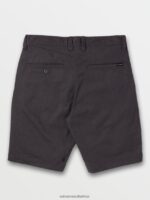 Z0ZR08765 Charcoal Heather Unisex Frickin Modern Stretch Shorts Volcom Outdoor - Image 8