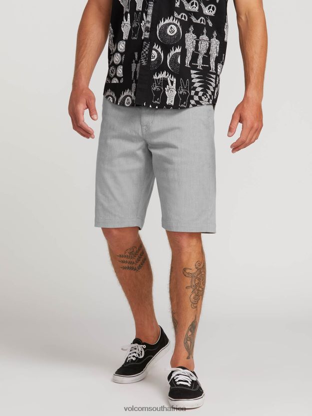 Z0ZR08766 Grey Unisex Frickin Modern Stretch Shorts Volcom Outdoor - Image 14