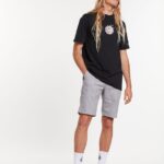 Z0ZR08766 Grey Unisex Frickin Modern Stretch Shorts Volcom Outdoor