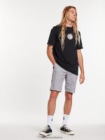 Z0ZR08766 Grey Unisex Frickin Modern Stretch Shorts Volcom Outdoor