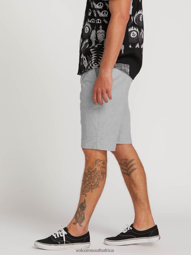 Z0ZR08766 Grey Unisex Frickin Modern Stretch Shorts Volcom Outdoor - Image 17