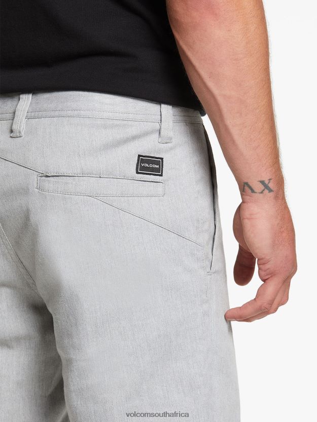 Z0ZR08766 Grey Unisex Frickin Modern Stretch Shorts Volcom Outdoor - Image 5