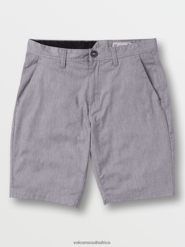 Z0ZR08766 Grey Unisex Frickin Modern Stretch Shorts Volcom Outdoor - Image 7