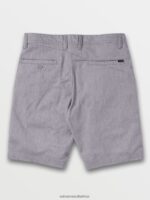 Z0ZR08766 Grey Unisex Frickin Modern Stretch Shorts Volcom Outdoor - Image 8