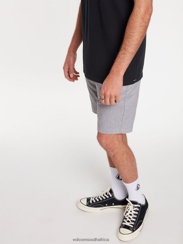 Z0ZR08766 Grey Unisex Frickin Modern Stretch Shorts Volcom Outdoor - Image 10