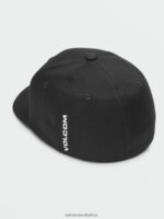 Z0ZR08767 Black Unisex Full Stone Flexfit Hat Volcom Outdoor - Image 2