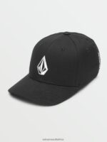Z0ZR08768 Black Unisex Full Stone Flexfit Hat Volcom Outdoor