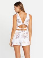 Z0ZR08771 White Women Coco Ho Tieback Cami Volcom Clothing - Image 4