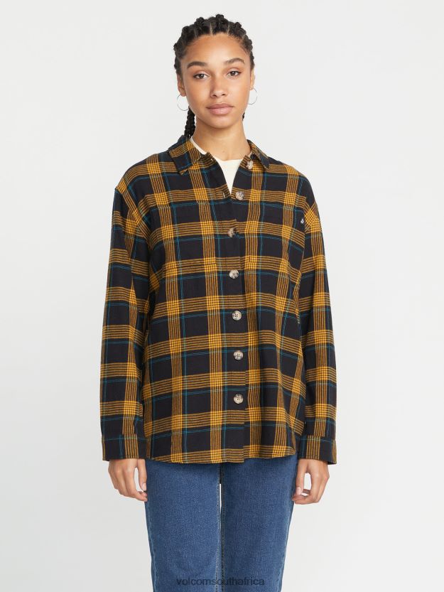 Z0ZR08772 Black Women Oversize Me Long Sleeve Shirt Volcom Clothing - Image 7