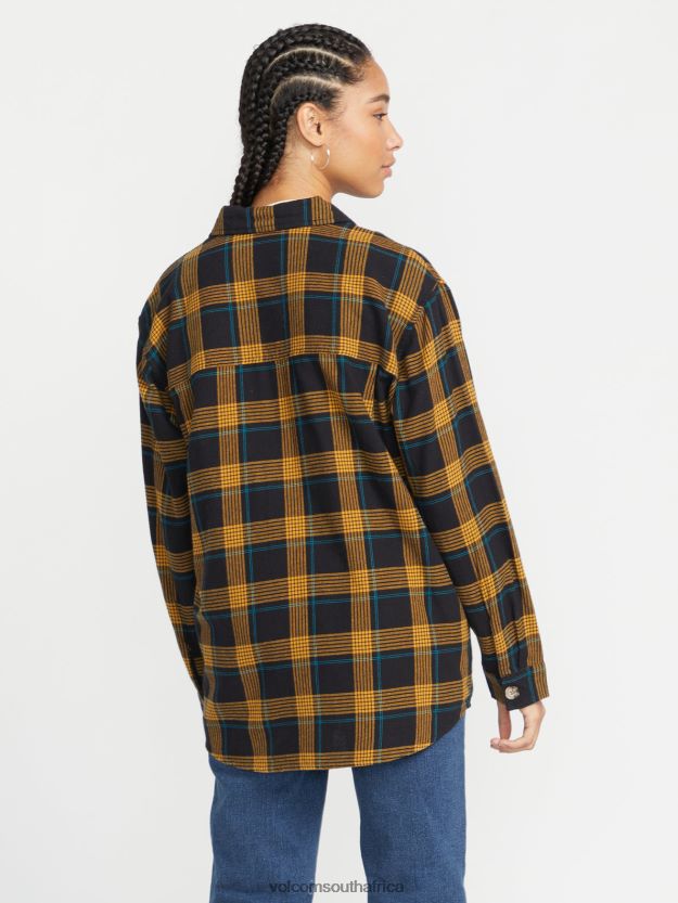 Z0ZR08772 Black Women Oversize Me Long Sleeve Shirt Volcom Clothing - Image 9