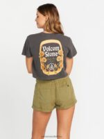 Z0ZR08775 Black Women Enternet Short Sleeve Tee Volcom Clothing - Image 3