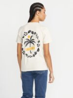Z0ZR08776 Cloud Women Lock It Up Short Sleeve Tee Volcom Clothing - Image 2