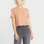 Z0ZR08777 Clay Women Pocket Dial Short Sleeve Tee Volcom Clothing