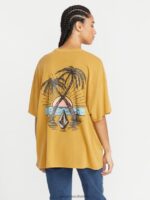 Z0ZR08781 Dijon Women My Guys Short Sleeve Tee Volcom Clothing - Image 2