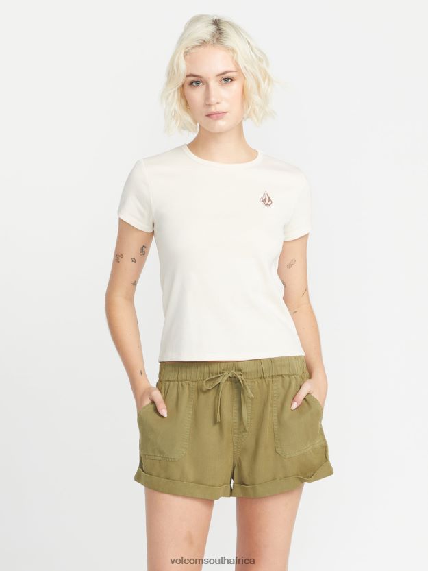Z0ZR08787 Cloud Women Have A Clue Short Sleeve Tee Volcom Clothing - Image 3