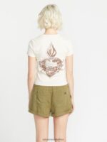 Z0ZR08787 Cloud Women Have A Clue Short Sleeve Tee Volcom Clothing - Image 5