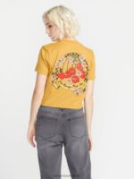Z0ZR08788 Dijon Women Pocket Dial Short Sleeve Tee Volcom Clothing - Image 7