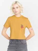 Z0ZR08788 Dijon Women Pocket Dial Short Sleeve Tee Volcom Clothing - Image 9