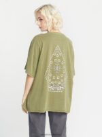 Z0ZR08789 Moss Women My Guys Short Sleeve Tee Volcom Clothing - Image 2
