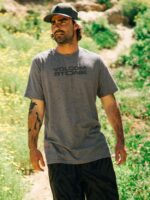 Z0ZR0878 Charcoal Heather Men Euroslash Tech Short Sleeve Tee Volcom Clothing