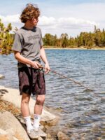 Z0ZR0878 Charcoal Heather Men Euroslash Tech Short Sleeve Tee Volcom Clothing - Image 9