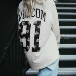 Z0ZR08793 Cloud Women Werkin Doubles Long Sleeve Shirt Volcom Clothing