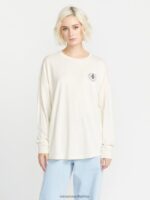 Z0ZR08793 Cloud Women Werkin Doubles Long Sleeve Shirt Volcom Clothing - Image 9