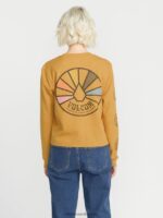 Z0ZR08797 Dijon Women Thermality Long Sleeve Shirt Volcom Clothing - Image 3