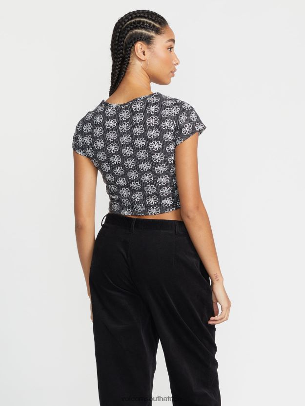 Z0ZR08798 Black Women Daisie Babie Short Sleeve Shirt Volcom Clothing - Image 2