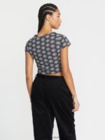 Z0ZR08798 Black Women Daisie Babie Short Sleeve Shirt Volcom Clothing - Image 3